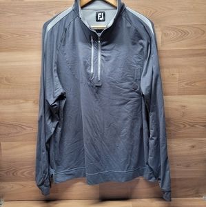 footjoy 1/4 zip pullover size large Two tone grey colour